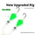 thumbnail image 4 of Lttoisl Luminous Fishing Rig with Double Hooks, Glow-in-the-Dark Floats, High-Carbon Steel, Size 10, 1 Count, Enhanced Visibility for Night Fishing, 4 of 8
