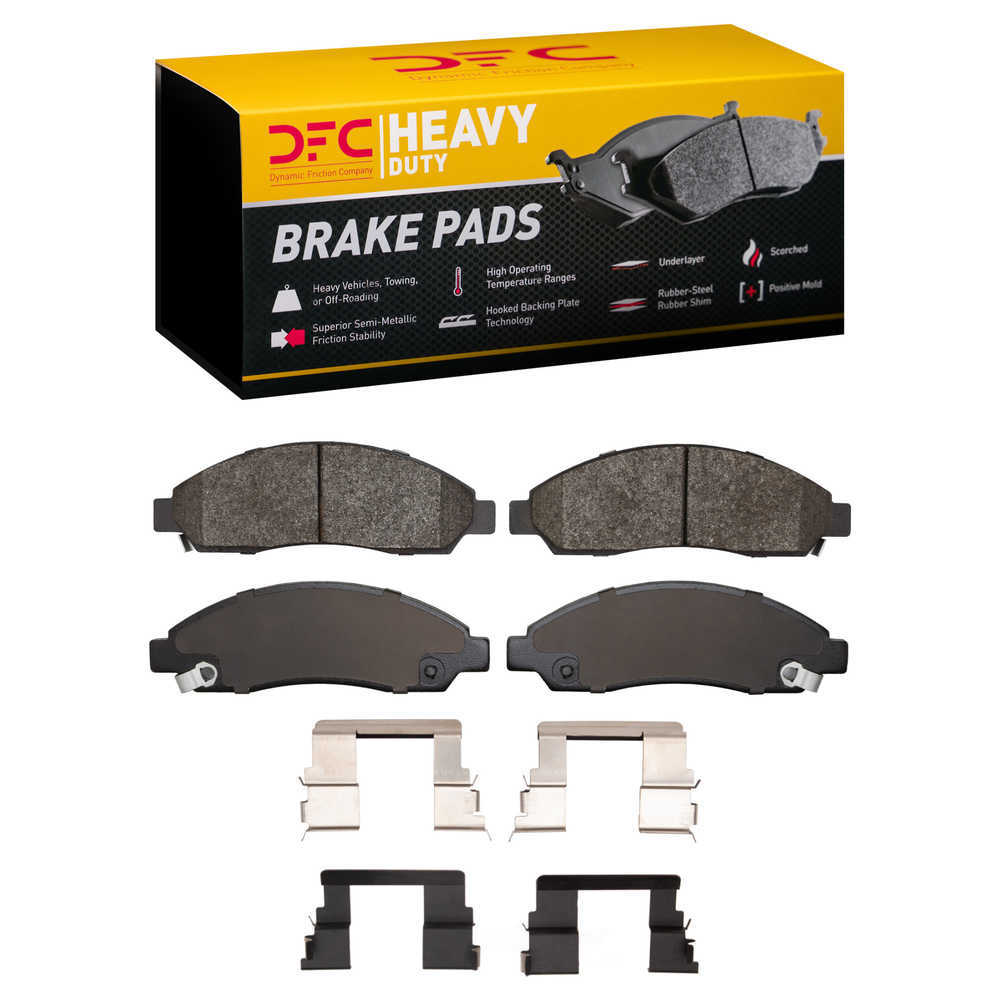 Dynamic Friction Company 1214-1039-01 DFC Heavy Duty Pads and Hardware Kit