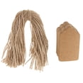 thumbnail image 2 of GUOOL 100pcs Christmas Gift Tag Wedding Kraft Paper Gift Lable Price Tags Brown, 2 of 8