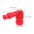 thumbnail image 2 of unbranded 5Ud Tapas Protectores Impermeables Para Bujías De Motocicleta De Goma Color Rojo, 2 of 6