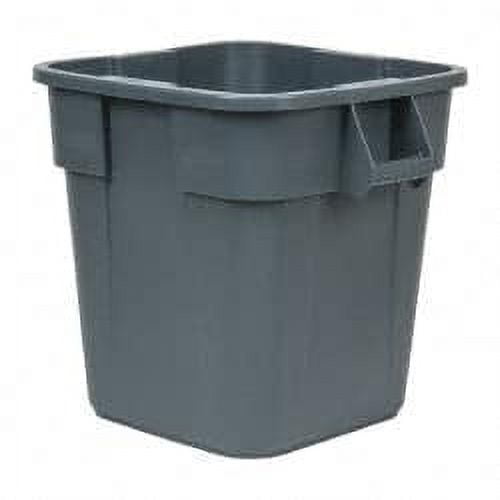 Rubbermaid 28 Gal Square Gray Trash Can
