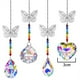 thumbnail image 2 of Paquete de 4 colgantes de alféizar de ventana con atrapasueños de cristal de mariposa para decoración del hogar, jardín, ventana y coche, 2 of 5
