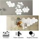 thumbnail image 4 of Adhesivo de pared con espejo hexagonal, superficie reflectante que ilumina la habitación para la decoración de la sala de estar, no es un espejo real, ideal para varias áreas del hogar, incluida la, 4 of 5