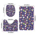 thumbnail image 2 of Bathroom Rugs Sets 3 Piece - summer Cute starwberry ice cream Absorbent Non Slip Bath Mats, U-Shape Toilet Lid Cover, Contour Mat, Soft Washable Shower Mats Bath Rug Mat for Bathroom Tub Toilet, 2 of 7