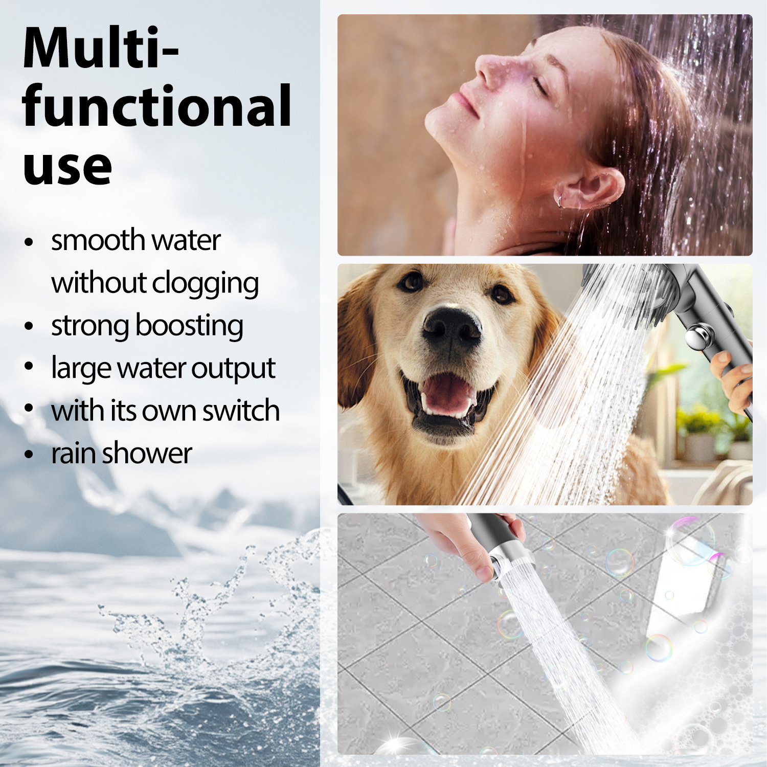 Feelso Filtered Shower Head with Handheld, 4 Spray Modes photo 8