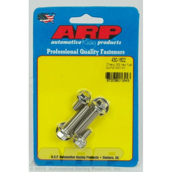 ARP 430-1602 Polished For Chevy SS hex fuel pump bolt kit