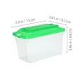 thumbnail image 2 of NICEXMAS 2Pcs Portable Reptile Travel Case Light Green Plastic Pet Transport Box, 2 of 8