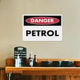 thumbnail image 5 of Danger Petrol Sign 8"x12" - Aluminum Tin Warning for Home Outdoor Garden, High-Visibility Fire Hazard Decor for Garage, 5 of 8