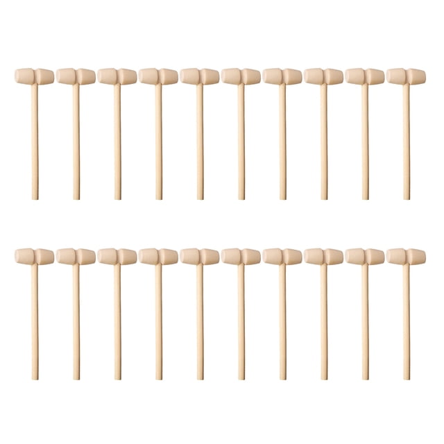 Xihbxyly Mini Mazo de Madera, Entrenamiento de Coordinación Ojo-Mano, Diseño Ecológico y Seguro, Ejercicios de Agarre y Golpe, Herramienta Multiusos para Marroquinería, Ideal para Regalo de Cumpleaño