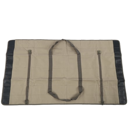 BIMZUC 51 inches / 1.3M Fishing Pole Storage Bag Foldable Rod Carry Case Portable Fishing Rod Organizer Khaki