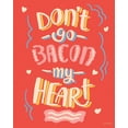 thumbnail image 2 of Penner, Janelle 26x32 White Modern Wood Framed Museum Art Print Titled - Bacon My Heart I, 2 of 4