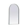 thumbnail image 3 of Metal Frame Arch Mirror 22x36 Inch in Brass, 3 of 7