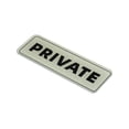 thumbnail image 3 of Uxcell 6"x2" Private Sign Acrylic Self Adhesive Door Sticker Wall Mounting Sign Silver, 3 of 5