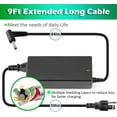 thumbnail image 6 of 65W AC Adapter Laptop Charger Compatible for HP Envy 13 15 17 X360 15-1039wm 15-1033wm 15-w117cl 15-w237cl 15m-cn0011dx 15m-bp111dx 15m-bq121dx 17m-bw0013dx Laptop Notebook PC Power Supply Cord, 6 of 9