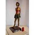 thumbnail image 4 of Nifao Edgar Dega Replica, Ballerina in Confident Stance Bronze Statue – Home Office Decor Sculpture, 13"L x 13"W x 35"H, 4 of 13