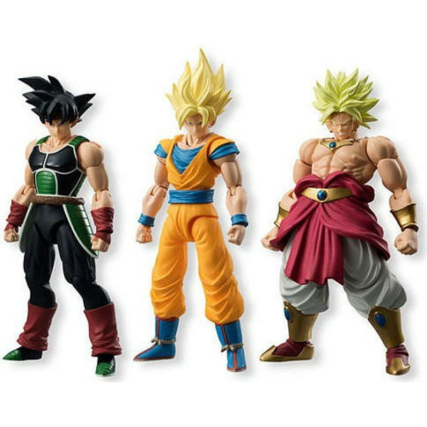 Dragon Ball Z Neo Shodo Ss Goku Ss Broly Bardock Set Of 3 Pvc Figures Walmart Com Walmart Com