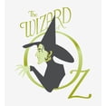 thumbnail image 4 of Wizard Of Oz Wicked Witch Logo  Women's White Crew Neck Short Sleeve Crop Tee-XL, 4 of 4