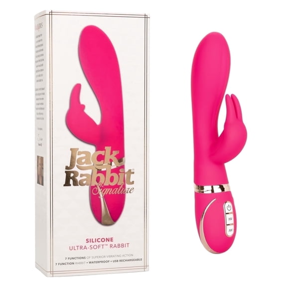 Jack Rabbit Signature Silicone Ultra-Soft Rabbit Vibrator, Pink