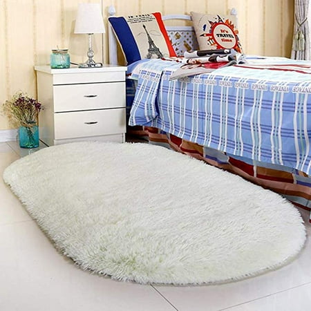 Black Grey Rug NK HOME 2.6' x 5.3'/2.6' x 3.9' Ultra Soft 4.5cm Velvet Bedroom Rugs Kids Room Carpet Modern Shaggy Area Rugs Home Decoration Black/ Blue/ Creamy/ Grey/ Gray-purple/ Hot-pink/ Pink/ Purple ()