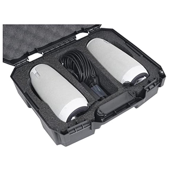 Case Club Double Réunion Hibou Étui de Transport - Étui de Voyage et de Rangement Compatible avec x2 Réunion Hibou Standard, Pro, 2 Ou 3 - Mousse Pré-Découpée Prête à Sortir de la Boîte - Tient Micro d'Expansion, Cordons et Accessoires