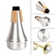 thumbnail image 5 of Greeniant Silenciador de piezas portátiles de supresión de aleación de aluminio plateado silencioso para practicar tocar Musical Accesorios para instrumentos musicales, 5 of 6