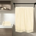 thumbnail image 3 of BELIZZI HOME Ultra Soft 3 Pack Cotton Towel Set, Contains a Bath Towel 28x55 inch, a Hand Towel 16x24 inch & a Wash Coth 12x12 inch, Ideal Everyday use, Compact & Lightweight - Ivory, 3 of 6