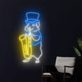 thumbnail image 3 of Handmadetneonsign Hamster Playing Saxophone Neon Light, Hamster Led Light, Saxophone Led Sign, 3 of 5