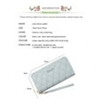 thumbnail image 3 of Multifunctional women's long wallet money clip card clip coin purse cell phone bag clutch bag leather wallet, 3 of 5