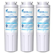Filterlogic UKF8001 Replacement for EveryDrop by Whirlpool Refrigerator Water Filter 4, EDR4RXD1, Pack of 3