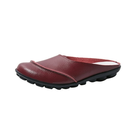 

Fesfesfes Slides For Women s Shoes Color Retro Hollow Out Carved Flat Heel Fashion Comfortable Casual Sandals Slippers 6.5(38)