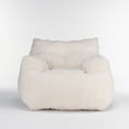 thumbnail image 7 of Bean Bag Chair for Adults and Kids, Bean Bag Chair with Arms, Comfy Accent Bean Bag Chair, Lazy Sofa Couch with Teddy Fabric  for Living Room, Bed Room and Office, Ivory, 7 of 7