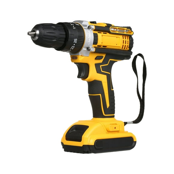 Yeacher Cordless Drill Driver 21V Hand-held Electric Drill with 3/8inch Keyless Chuck LED Work Light
