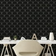thumbnail image 2 of Ambesonne Neutral Peel & Stick Wallpaper for Home, Abstract Floral Geometric, 13"x100", Charcoal Grey White, 2 of 5