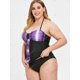 thumbnail image 3 of Camiseta sin mangas con adorno de cuello halter y talla extra Rosegal  Tankinis, 3 of 5