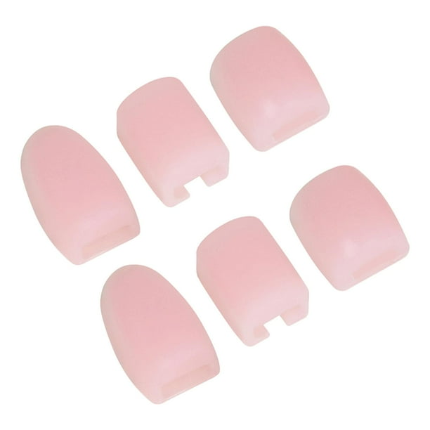 6 almohadillas de silicona para saxofón, almohadillas elevadoras para saxofón Rosa