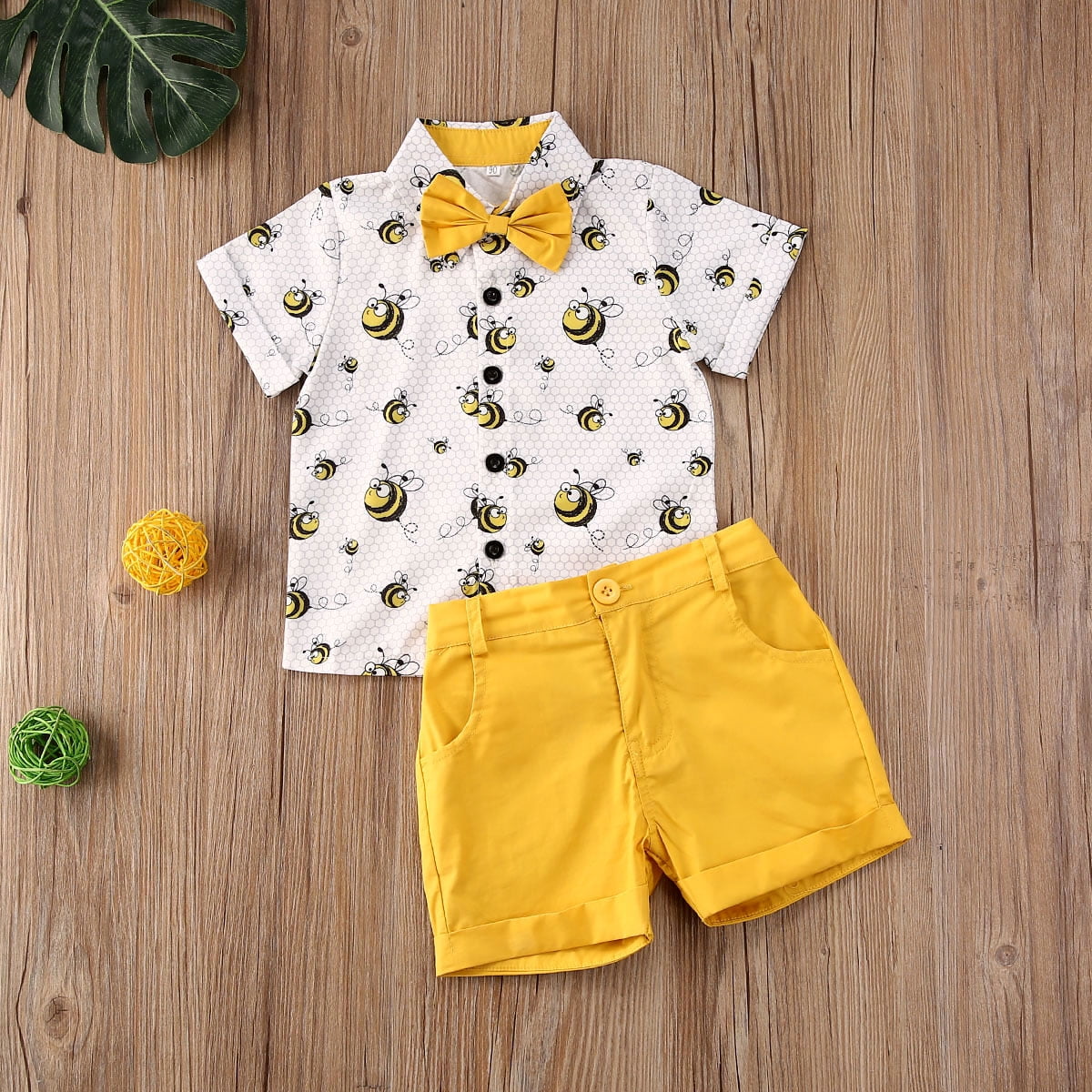 Kids Boys 2 Piece Short Sleeve Tshirt Shorts Set Outfits 1 to 5 Age Baby