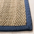 thumbnail image 6 of SAFAVIEH Natural Fiber Maisy Solid Area Rug, Natural/Navy Blue, 4' x 6', 6 of 12