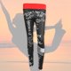 thumbnail image 3 of Mujeres Deportes Fitness Gimnasio Yoga Legging Correr Impresión Fitness Pantalones de entrenamiento (Negro XL), 3 of 8