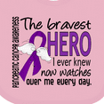 thumbnail image 4 of Inktastic Pancreatic Cancer Bravest Hero I Ever Knew 1 Boys or Girls Baby Bib, 4 of 4