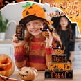 thumbnail image 1 of HANDIED Halloween Table 4 Pcs Halloween Table Decor Witch Wooden Sign Halloween Tray Decor Farmhouse Witch Tabletop Centerpiece Rustic Brew Wooden Block Signs For Home Kitchen Shel, 1 of 5