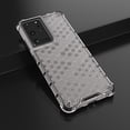 thumbnail image 2 of Funda protectora de PC y TPU a prueba de golpes con diseño de panal para Samsung Galaxy S21 Ultra 5g (blanca), 2 of 5