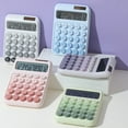 thumbnail image 1 of RRJ 5Pcs Solar Powered Calculator, Dual Power Supply 7 Cell Battery and Solar Energy, Large Display Desktop Calculator for Office Study Study, Financial Accounting and Homework Exercises, 1 of 9