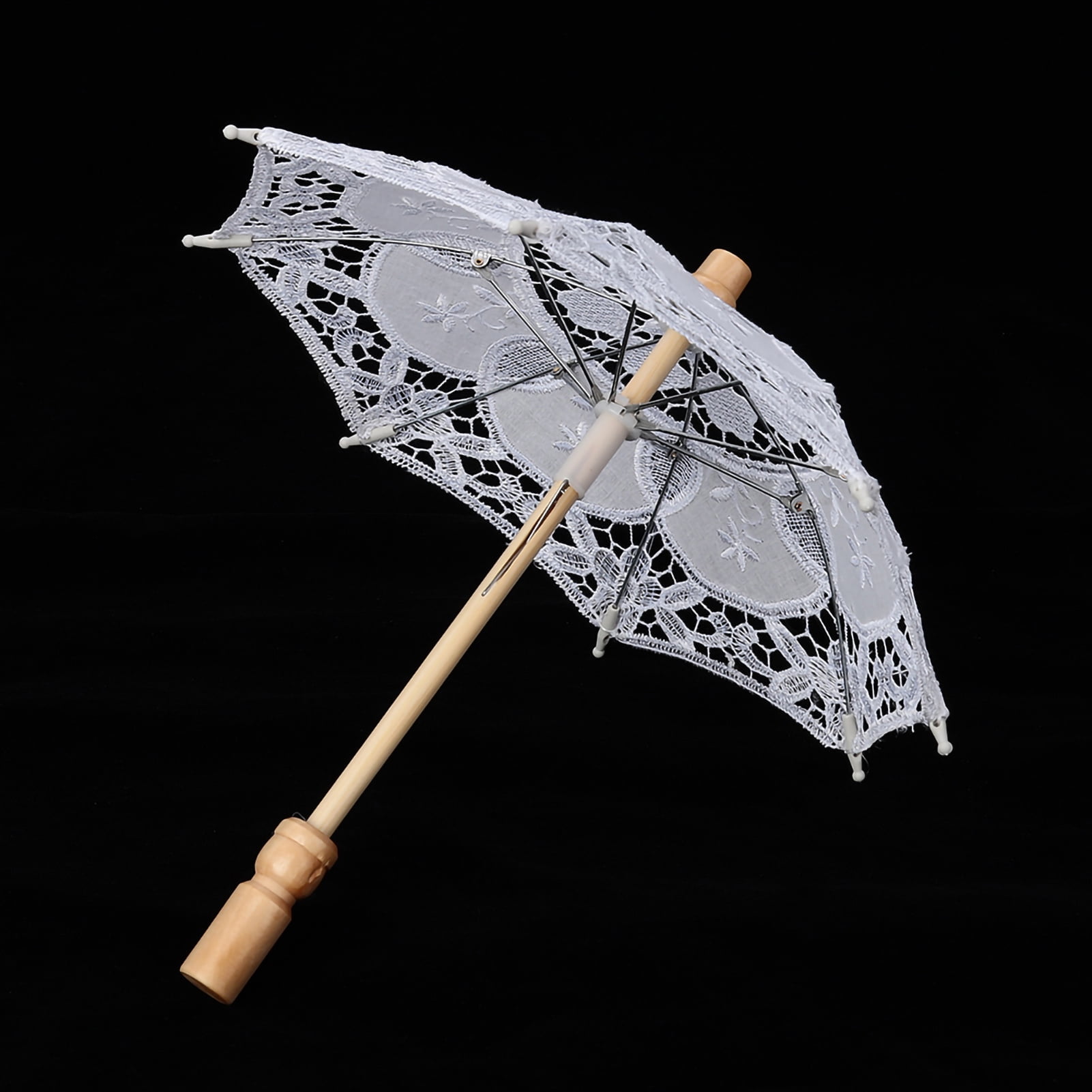 Parapluie De Mariée En Coton Et Dentelle Pour Mariage, Accessoire De Photographie De Danse 55 X