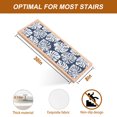 thumbnail image 5 of Navy Blue Leaf Stair Treads Non Slip for Steps Tropical Country Nautical Watercolor Jungle Botanical Leaves 7 Pcs Reusable Adhesive Stair Runner Mats for Dogs Elders Treads Rugs for Staircase 8x30 In, 5 of 9