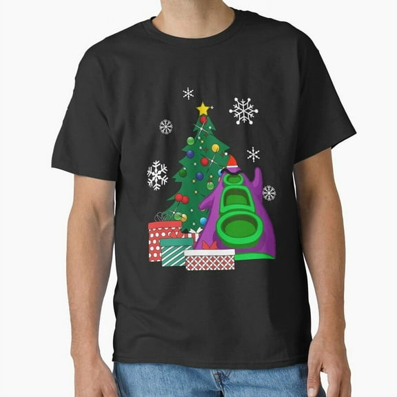 Day Of The Tentacle Around The Christmas Tree Funny Holiday Video Game G12021 Unisex T-Shirt, Up to Size 5XL