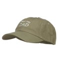thumbnail image 2 of First Time Dad Letters Embroidered Low Cap - Olive OSFM, 2 of 5