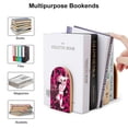 thumbnail image 3 of Angel Dust Dance Hazbin Hotel Bookends Wood Book Divider Decor Shelves Non-Skid Book Stand 2 Pieces For Dormitory Classroom Office Home Bookshelf, 3 of 7