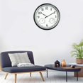 thumbnail image 2 of Reloj de pared Rsobl de 40 cm, impermeable, con termómetro e higrómetro, 2 of 7