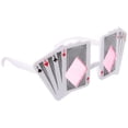 thumbnail image 2 of ColoMX 1 par de gafas con temática de póquer, decoraciones para fiestas, accesorios fotográficos para mujeres y hombres, 2 of 7