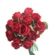 thumbnail image 4 of 12 Piezas de tela de seda Inteprter flores falsas portátiles color rojo, 4 of 6
